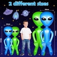 thumbnail image 2 of Gigante inflable de Halloween Alien Zhanmai de 160 cm y 90 cm, 4 unidades, 2 of 7