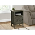 thumbnail image 3 of Monarch Specialties Accent Table, Side Table, End, Living Room, Small, Storage, Dark Bronze Laminate, Transitional, 3 of 3