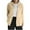 Khaki, variant on Womens Long Sleeve Tops, Ladies' Loose Long Sleeved Linen Pocket Top For Spring And Winter Cardigan Jacket