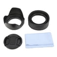 thumbnail image 2 of 58mm Rubber Lens Hood Set Collapsible  Flower Lens Hood, Center Pinch Lens , Microfiber Cloth, Perfect Fit, Eliminate Side Light Influence, Protect Lens From Damage, 2 of 8
