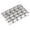 B001- Style A, variant on Baking Molds, Stainless Steel 25 Cavity Mini Fish Bone Shape Metal Biscuit Cutter, 4.5X3 Inch Connected Multi-Print Cookie Press Embossing Cutter for Baking, Heavy Duty Metal