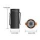 thumbnail image 3 of Ventilador Mini recargable fuerte compacto tridimensional Matsuzay naranja, 3 of 6