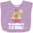 Lavender, variant on Inktastic Grandpas First Mate Girls Pink Sailboat Girls Baby Bib