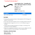 thumbnail image 2 of Lower Radiator Hose - Compatible with 2000 - 2006 Toyota Tundra 4.7L V8 GAS 2001 2002 2003 2004 2005, 2 of 2