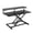 Black, variant on Height Adjustable Standing Desk Converter, 37" Quick Sit to Stand Tabletop Workstation with Wide Keyboard Tray for Home Office Computer, White