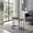 Walnut, variant on Nesting Round Coffee Table Set - Modern Industrial Black Marble Pattern