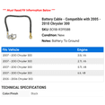 thumbnail image 2 of Battery Cable - Compatible with 2005 - 2010 Chrysler 300 2006 2007 2008 2009, 2 of 2