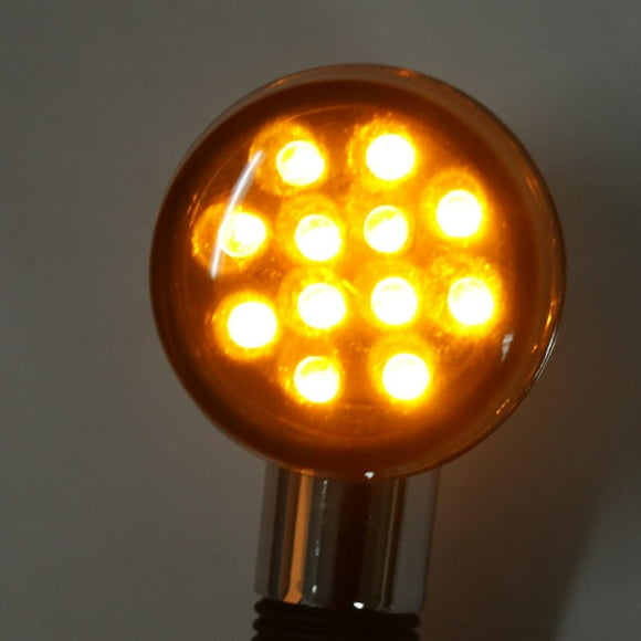 Ximing Universal 12V Smoke Lens 12LED Motorcycle Bike Turn Stop Light