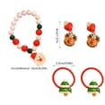 thumbnail image 3 of HOARBOEG Christmas Ornament Sets Holiday Party Rings Ear Clips Jewellery Snowmen, 3 of 6
