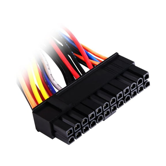 Silverstone RL-PP10 1.64 ft. / 5.9 in.  Dual 24pin Female   Single 24pin Male Connectors Female to Male