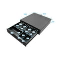 thumbnail image 3 of Heavy Duty Cash Drawer Four-Grid Three-Gear POS Cash Register Drawers Cashbox with Money Tray and Lock RJ11 Interface Smart POS System, 3 of 7