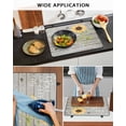 thumbnail image 5 of Large Induction Cooktop Protector Mat You Are My Sunshine Stove Top Covers for Electric Stove, Yellow Sunflowers Cute Bees Heart Retro Wood Decorative Stove Burner Cover Mats, Glass Top Stove Cover, 5 of 7