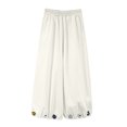 thumbnail image 4 of Lmnyox Wide Leg Pants for Girls Fashion Cute Baggy High Waist Trousers Lightweight Solid Color Workout Pants, 4 of 7