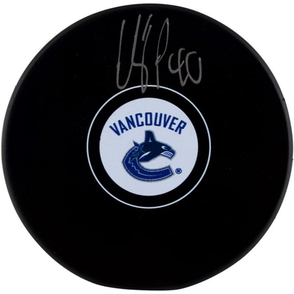 Elias Pettersson Vancouver Canucks Autographed Hockey Puck - Fanatics Authentic Certified