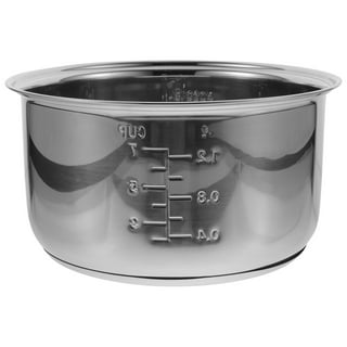 UPKOCH Inner Cooking Pot 3L Stainless Steel Pot for Rice Cooker and Rice  Cooker Liner Rice Cooking Container Rice Maker Accessories for Rice Maker