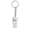 thumbnail image 3 of Rushawy Cat Keychain Bag Accessories Kitten Shaped for Car Key Party Supplies Favors White, 3 of 9