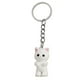 thumbnail image 3 of Llavero de gato con forma de gatito, novedoso, para mochilas, llaveros de animales Blanco, 3 of 9