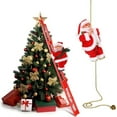 thumbnail image 5 of COSTYLE Electric Climbing Santa Claus On Rope Ladder Christmas Hanging Ornaments Gift, 5 of 5