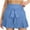 Blue, variant on TAGOLD Womens Summer Pants,Womens Casual Bandage Comfy Solid Elastic Waist Loose Shorts Pants