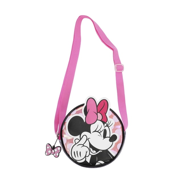 Mini bolso de PU Bioworld Minnie Mouse rosa 14 x 14 x 5 cm