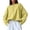 Yellow, variant on cocolona Womens Loose Casual Pullover Sweatshirts Crew Neck Long Sleeve Solid Color Fall Tops