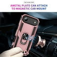 thumbnail image 5 of Allytechgroup Rugged Case for iPhone Air, Military Grade Protection Shockproof Non-Slip Cover with Metal Rotatable Ring Stand, Magnetic Car Mount Holder Case for iPhone Air Women Men, Rosegold, 5 of 7