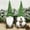 F, variant on EUDIDV Irish Day St. Patrick's Day Decorations Irish Day Faceless Doll Rudolph Ornaments Charm Products