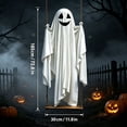 thumbnail image 2 of Luckky Halloween Decorations Outdoor,Large Lighted Hanging Swing Ghost Halloween Decor,Spooky Cute Ghosts Decorations for Tree Porch Yard Garden Lawn, 2 of 5