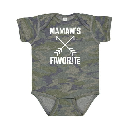 

Inktastic Mamaw s Favorite Grandson Childs Gift Baby Boy or Baby Girl Bodysuit