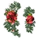 thumbnail image 5 of Flores artificiales rústicas, decoración de arco, arreglo floral, vegetación decorativa, guirnaldas florales para dormitorio, ventana, , Rosa oscuro perfecl Guirnalda de arco de boda, 5 of 8