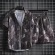 thumbnail image 4 of Conjuntos de hombre Camisas blancas de playa Conjunto coreano de dos piezas Camisetas Pantalones cortos Trajes para hombres Estilo 2024 Ropa 2025 Nuevo en camiseta holgada y holgada, 4 of 5