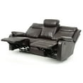thumbnail image 6 of Glory Furniture Ward Faux Leather Double Reclining Sofa in Dark Brown, 6 of 6