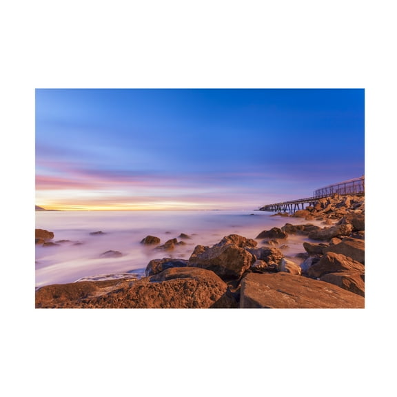 Chris Moyer 'Low Shoals View' Canvas Art