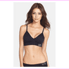DKNY Ladie's Molded Double Layer Cups With Removable Inserts Bralette 2 Pack L/Black/White