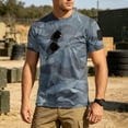 thumbnail image 2 of Men's Quick Dry Workout Shirts Short Sleeve Camo Gym Tee Moisture Wicking Cooling Running Shirts, 2 of 7