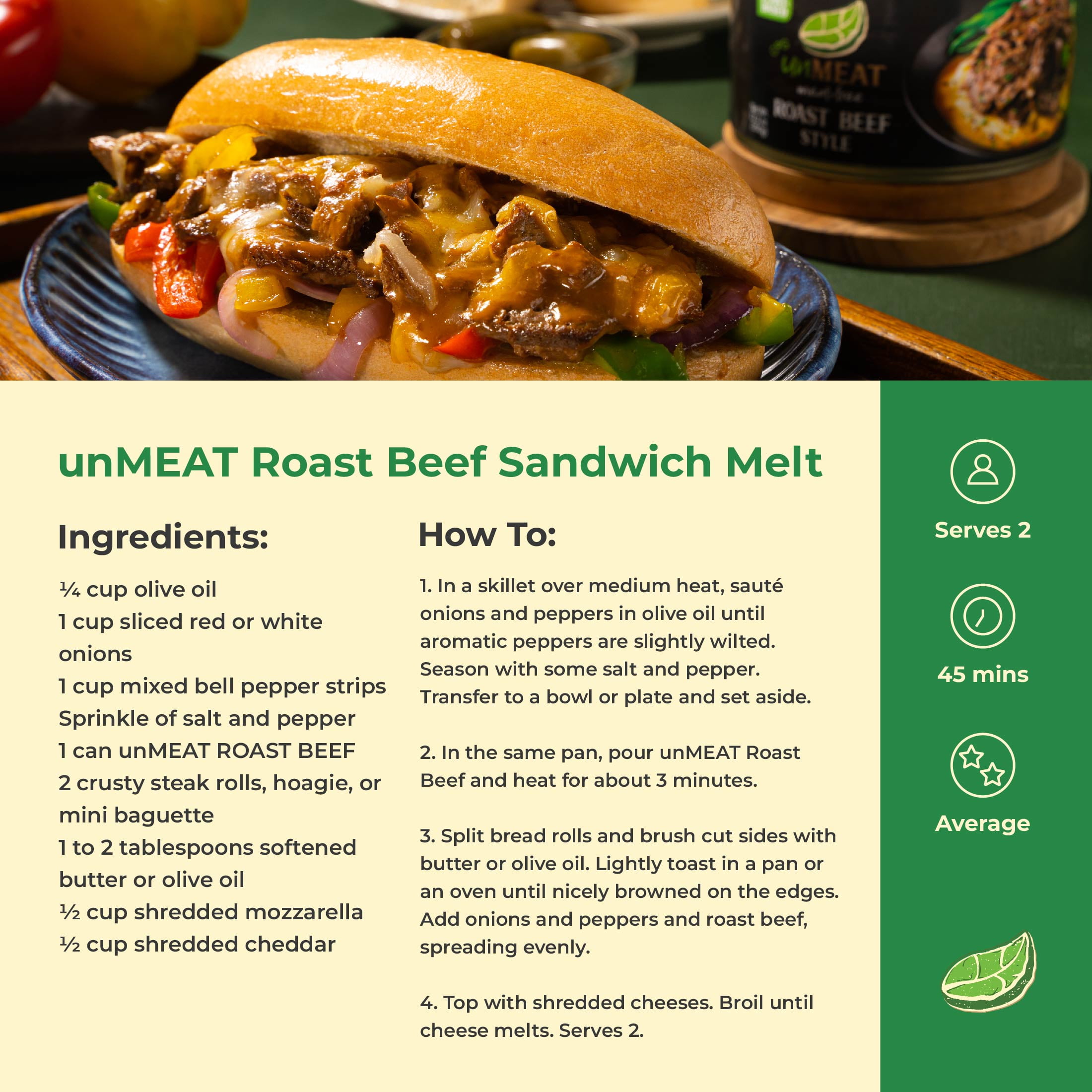 (2 pack) CPG unMEAT Roast Beef Style, 12.7 oz Can