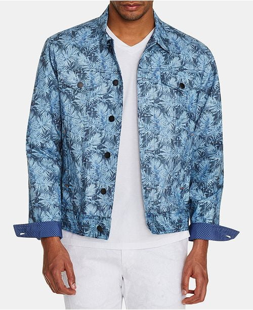 green trucker jacket