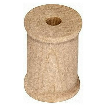 MyCraftSupplies Unfinished Wood Spools 1 x 3/4 inch Set of 25 Made in the USA