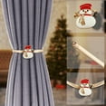 thumbnail image 3 of 2 PCS Christmas Curtain Tieback Buckle Spring Curtain Holdback Carving Design Christmas Curtain Ties for Drapes Curtain Ties Backs Modern Style Christmas Decor, 3 of 7
