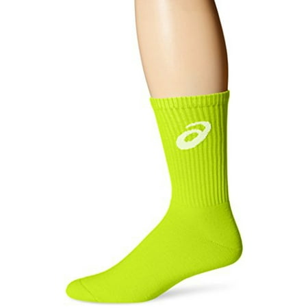 ASICS Adult Team Crew Socks Neon S