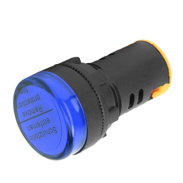 Luz Indicadora de Alimentación LED Octpeak 10Pcs BERM Indicador de Potencia 380V AD16-22D/S Azul