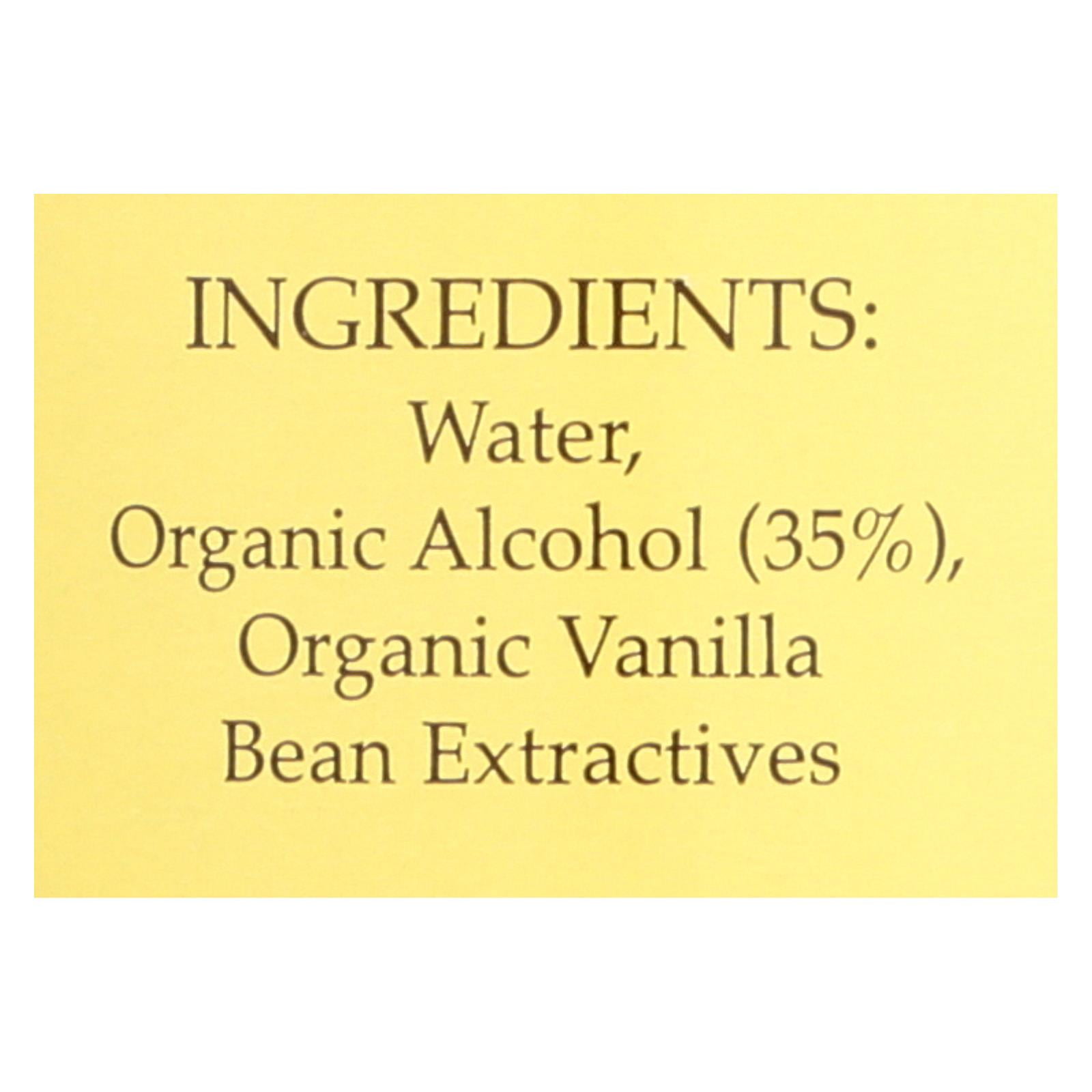 Flavorganics Organic Vanilla Extract 4 oz (Pack Of 2)