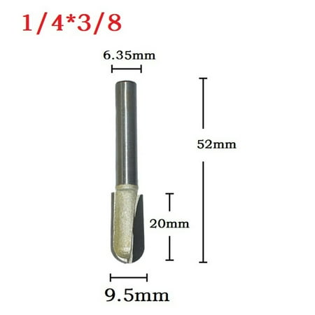 

Double Arc Round Bottom Wood Router Bit Milling Cutter Trimming Engraving Tool
