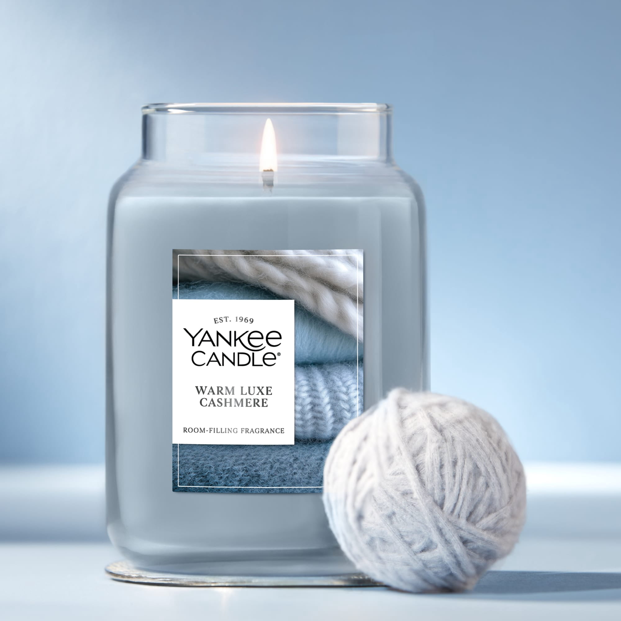 Yankee Candle Warm Luxe Cashmere Original Large Jar Scented Candles, 22 oz