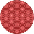 thumbnail image 1 of Ahgly Tapis d'Intérieur Lavable en Machine Carré Rouge, 3 Pieds Carré, 1 of 7