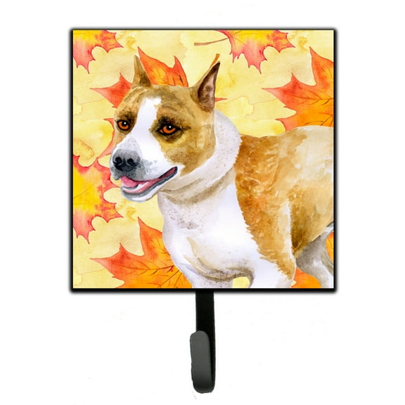 American Staffordshire Fall Leash or Key Holder Yellow