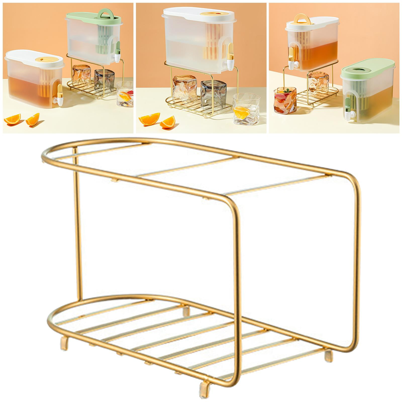 Buy Glass Beverage Dispenser Metal Stand Holder For 3.7L Drink Bottle