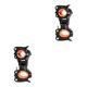 thumbnail image 1 of Greeniant 360 Rotation Mount Road Bike Headlight Light 22-30mm Flash Holder naranja negro 2piezas, 1 of 1