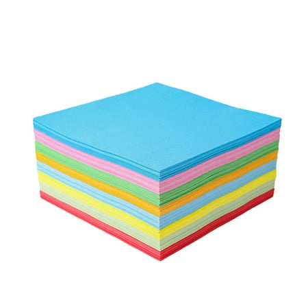 

500pcs Handwork Colorful Paper Handcraft Paper DIY Folding Colorful Paper Decals for Kids Kindergarten Hand Craft (Ten Color Mix