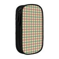 thumbnail image 1 of XMXY Red Green Plaid Checkered Pencil Case Cute Aesthetic, Portable Pencil Bags with Compartments Zipper Black, 1 of 7